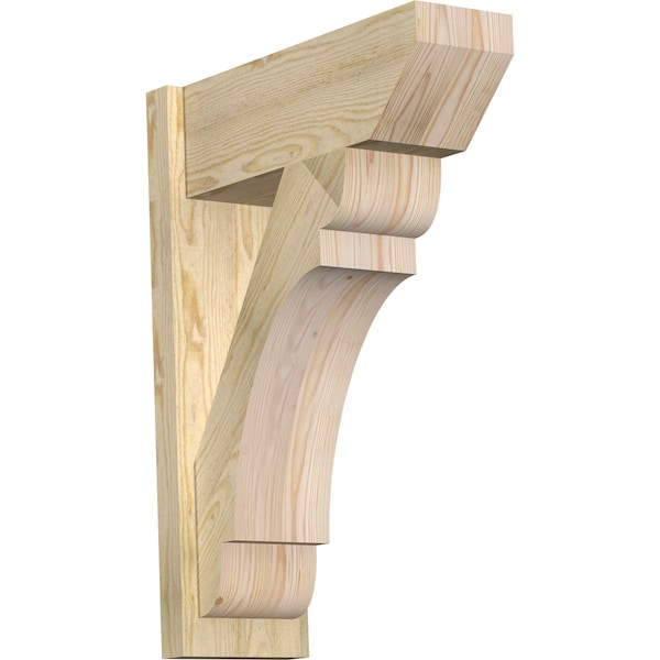 Ekena Millwork Olympic Slat Rough Sawn Outlooker, Douglas Fir, 8"W x 22"D x 30"H OUT08X22X30OLY06RDF - main